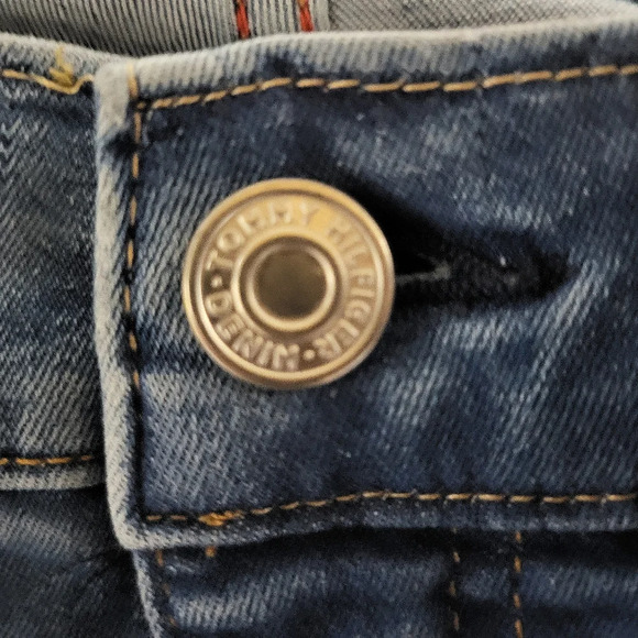 Tommy Hilfiger Ankle Jeans with Gold Zippers - Size 2- Vintage - Picture 4 of 7